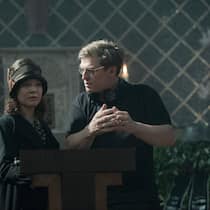 Hannah Herzsprung am Set mit Drehbuchautor und Regisseur Henk Handloegten.