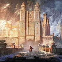 Die Feste Kaer Morhen, bevor sie fanatischen Horden zum Opfer fiel.