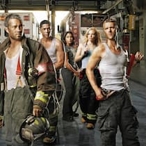 Ein echter Hingucker: Die Feuerwehrleute aus Chicago.
