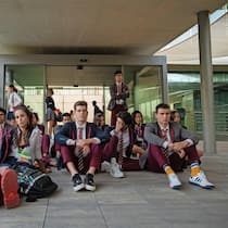 Die alte Garde in der ersten Reihe: Omar, Rebeca, Guzmán und Ander.