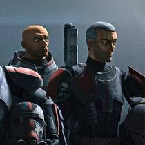 Hunter (M.; mit Echo und Wrecker) führt das fünfköpfige Team an.