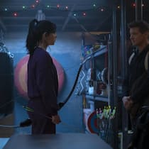 Ohne Training geht's nicht: Hawkeye und seine designierte Nachfolgerin Kate Bishop