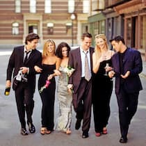 Unzertrennlich! Auch im echten Leben sind die sechs Darsteller gute Freunde geworden: Ross, Rachel, Monica, Chandler, Phoebe, Joey (v.l.).