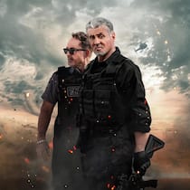 Actionstreifen vom Fliessband, der mit dem grossen Namen von Sylvester Stallone (r.) wirbt: «Armor».