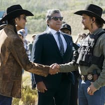 Showrunner Taylor Sheridan spinnt in seinem neuen «Yellowstone»-Spinoff «Marshals» die Geschichte um Kayce Dutton (Luke Grimes, r.) weiter.