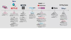 Streamingdienste in der Schweiz von 2012 bis 2020.