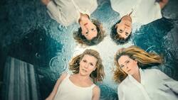 Freundinnen (von oben links im Uhrzeigersinn): Christiane (Franziska Hackl), Inès (Jasmin Gerat), Doris (Diana Amft) und Miriam (Franziska Weisz).