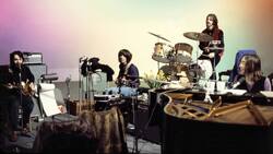 Live-Jam: Die vier Beatles im Aufnahmestudio in London.
