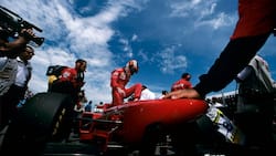 Michael Schumacher in seiner ersten Saison für den Ferrari-Rennstall 1996 (GP von Kanada).