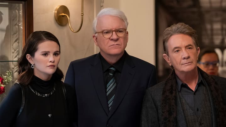 Warum so grimmig, Steve? Martin (M.) mit Selena Gomez und Martin Short.