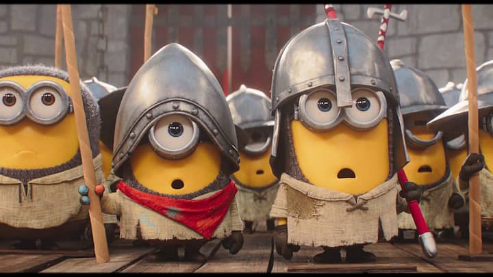 Kino – «Minions & Monsters»: Die Minions um James (M.) staunen wieder einmal Bauklötze.