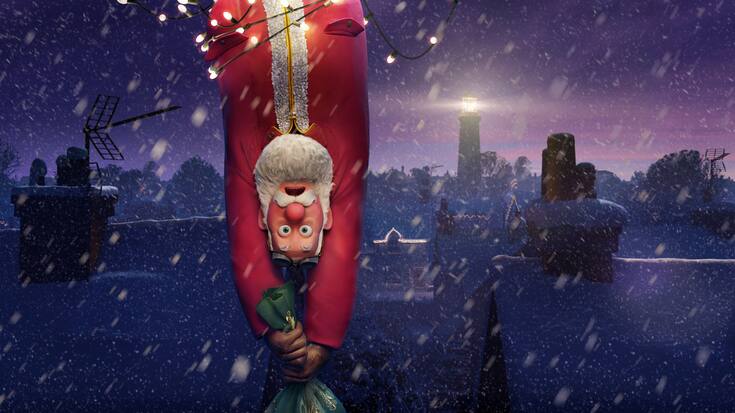 Auch das noch: Der Weihnachtsmann gerät in einen Sturm.