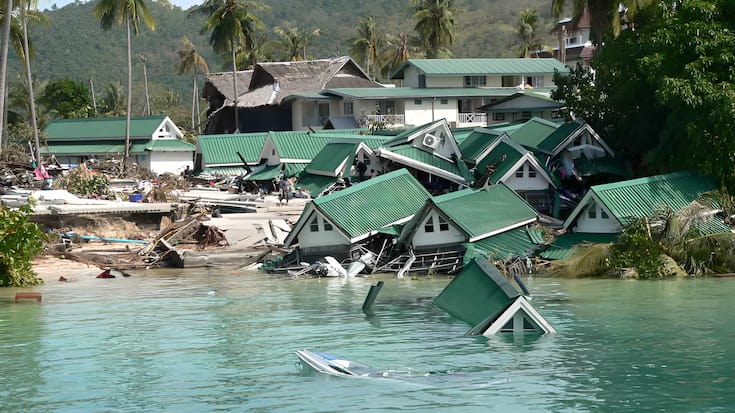 Elend und Tod: Der Tsunami hinterliess ein Bild der totalen Zerstörung.