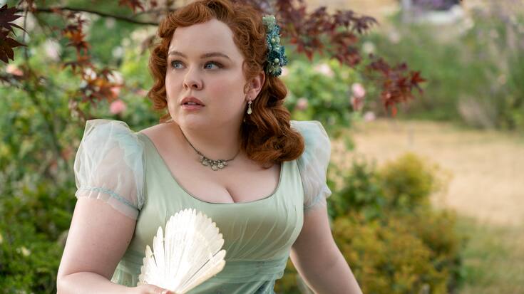 Bridgerton. Nicola Coughlan as Penelope Featherington in episode 301 of Bridgerton. Cr. Liam Daniel