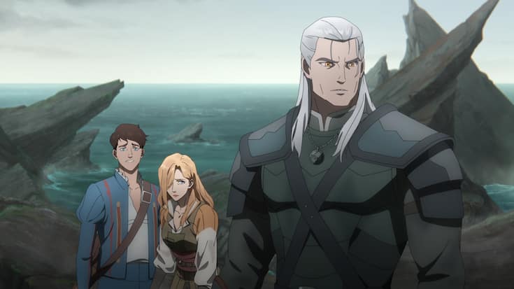 Visuell erinnert der animierte Hexer an Henry Cavill aus der Netflix-Serie.