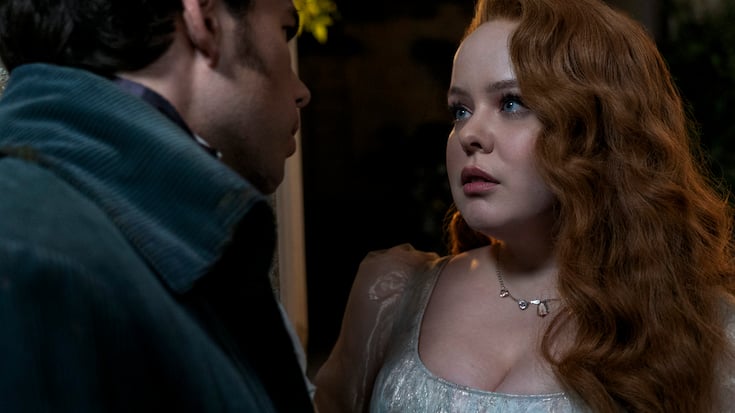 Lüsterne Blicke: Colin Bridgerton (Luke Newton) und Penelope Featherington (Nicola Coughlan).