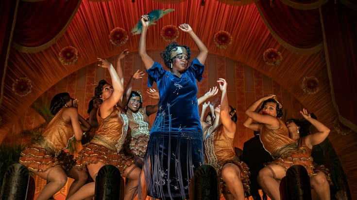 Ma Rainey's Black Bottom (2020): Viola Davis as Ma Rainey. Cr. David Lee / Netflix