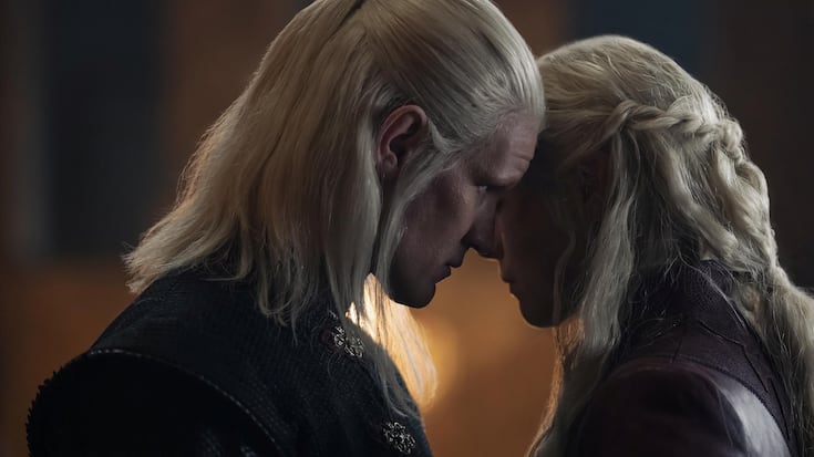 Vereint im Kampf gegen die Grünen: Rhaenyra Targaryen (Emma D’Arcy) und ihr Mann Daemon (Matt Smith).
