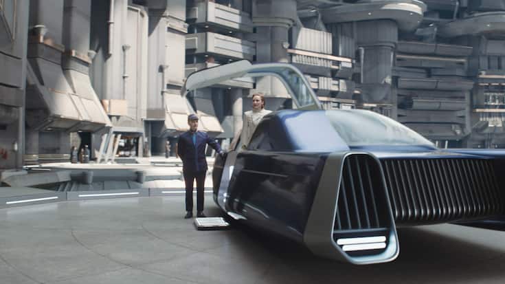 (L-R): Kloris (Lee Ross) and Mon Mothma (Genevieve O'Reilly) in Lucasfilm's ANDOR, exclusively on Disney+. Â©2022 Lucasfilm Ltd. & TM. All Rights Reserved.