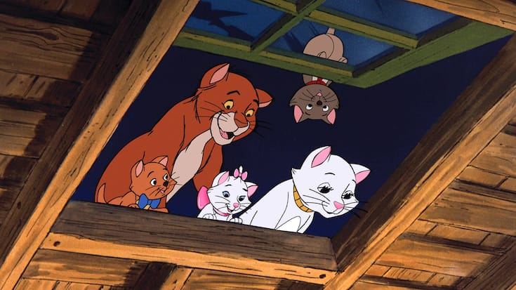 Die Katzen Berlioz, J.Thomas O Malley, Marie & Toulouse, Duchess aus dem Film Aristocats