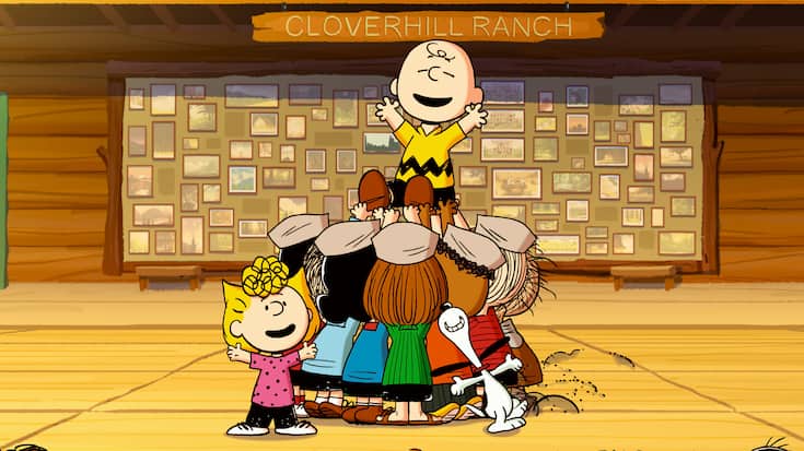 Nun singen sie auch noch: Charlie Brown und seine Freunde.
