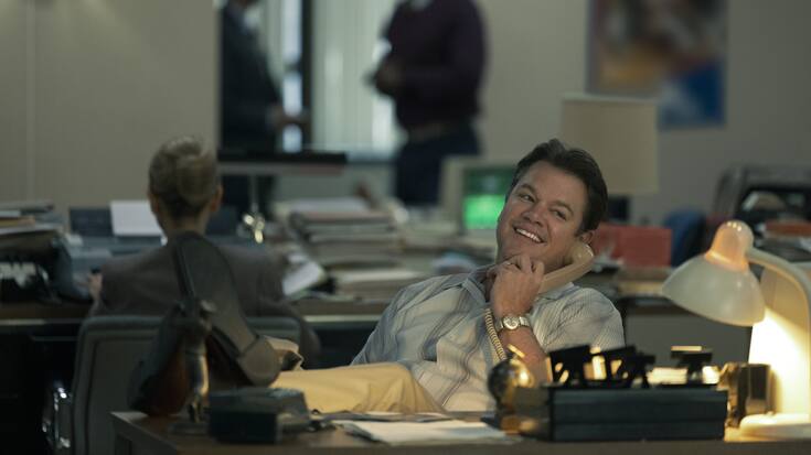 Matt Damon am Telefon 