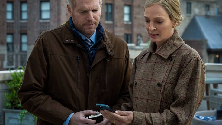 Noah Emmerich und Uma Thurman in «Suspicion».