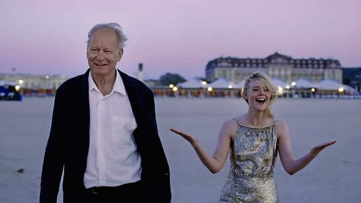 Kino – «Sentimental Value»: Regisseur Gustav (Stellan Skarsgård) mit Hollywoodstar Rachel (Elle Fanning).