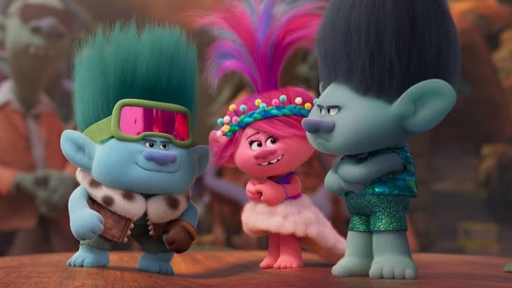 Die Trolls John Dory, Poppy und Branch.