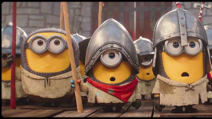 Kino – «Minions & Monsters»: Die Minions um James (M.) staunen wieder einmal Bauklötze.