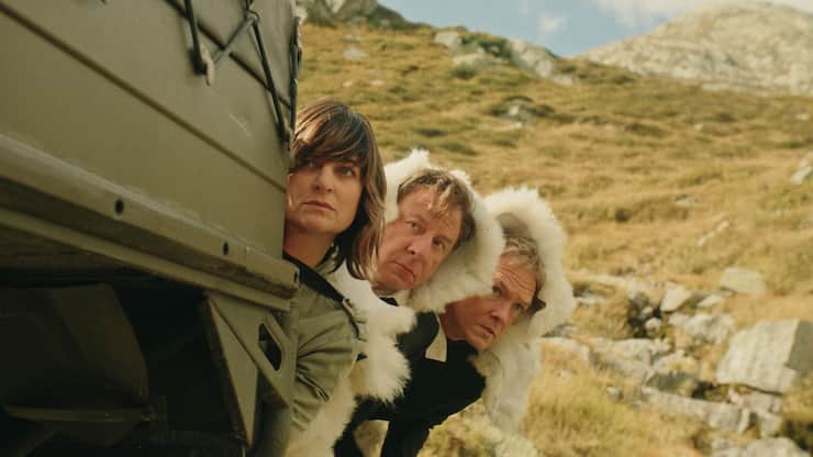 Catherine Pagani, Beat Schlatter und Vincent Kucholl (v.l.) Peter Luisis «Bon Schuur Ticino».