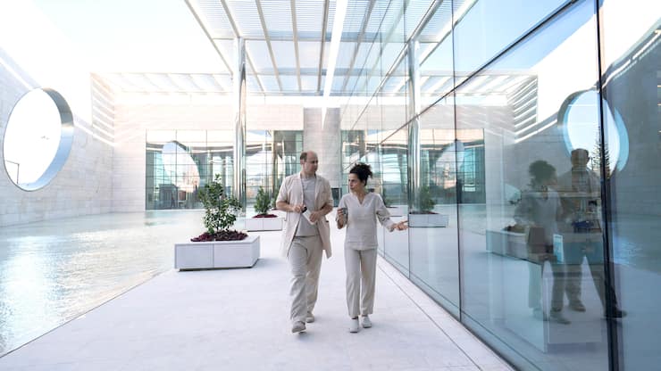 So sieht die Berliner Klinik im Jahr 2049 aus. 