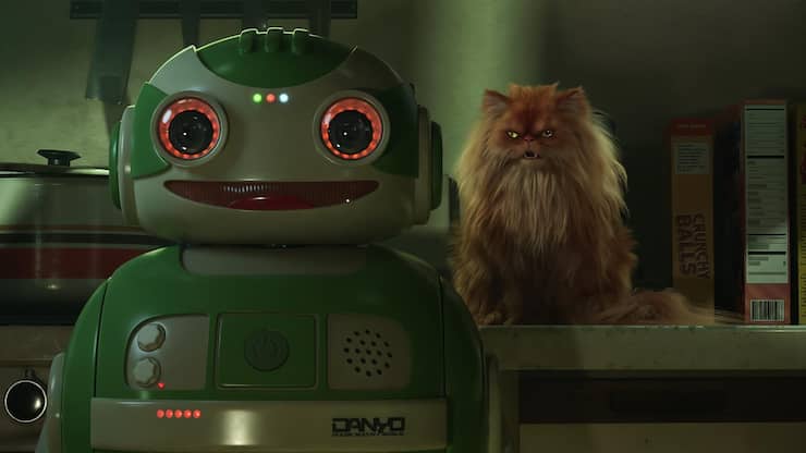 Durchgeknallt gibt’s nicht. Zur Anthologieserie «Love, Death & Robots» passt auch die Combo Roboter und Katze. 