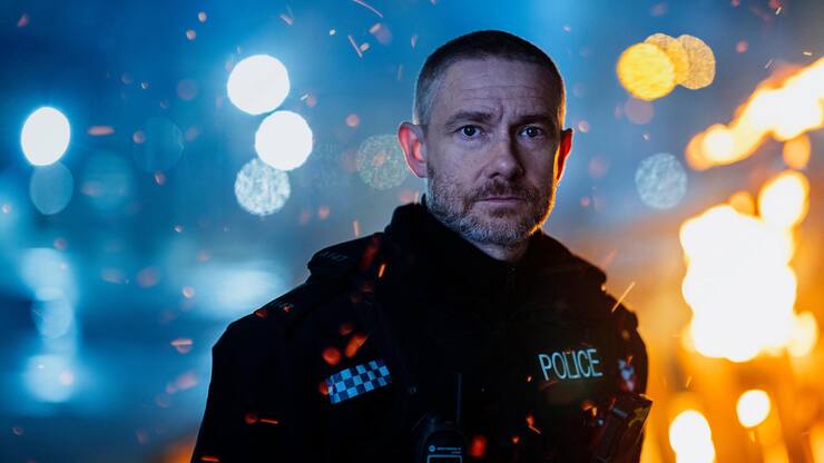  Streifencop Chris (Martin  Freeman) ist eine tickende Zeitbombe.
