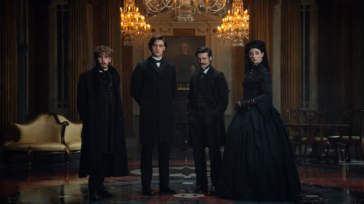 Die Guinness-Erben: Benjamin,  Edward, Arthur & Anne (v. l.).