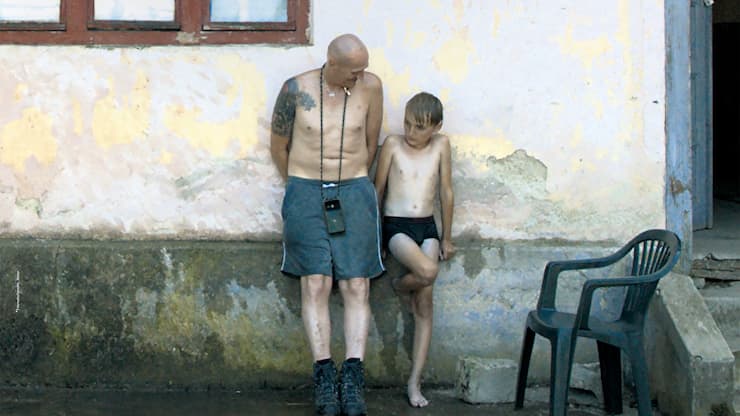 Ewald mit dem zierlichen Octavian (Octavian-Nicolae Cocis), seinem Lieblingsbuben.