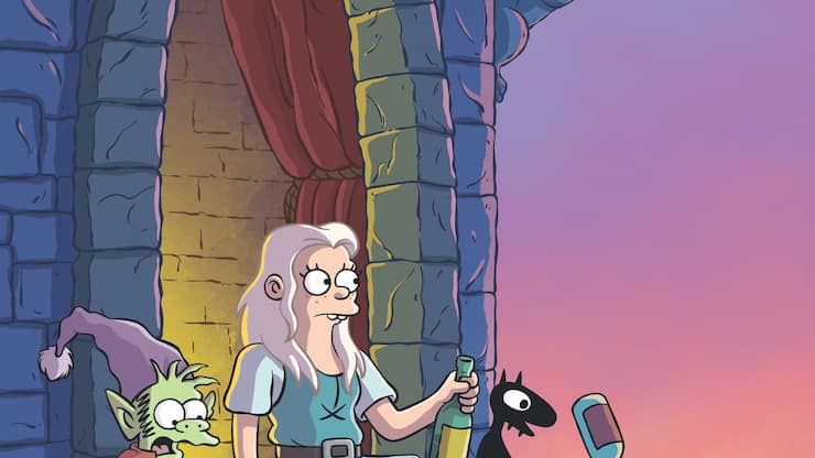 Bean mit Elf Elfo und ihrem persönlichen Dämon Luci.