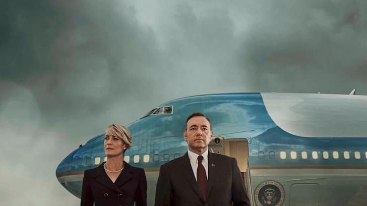 Kevin Spacey und Robin Wright in House of Cards
