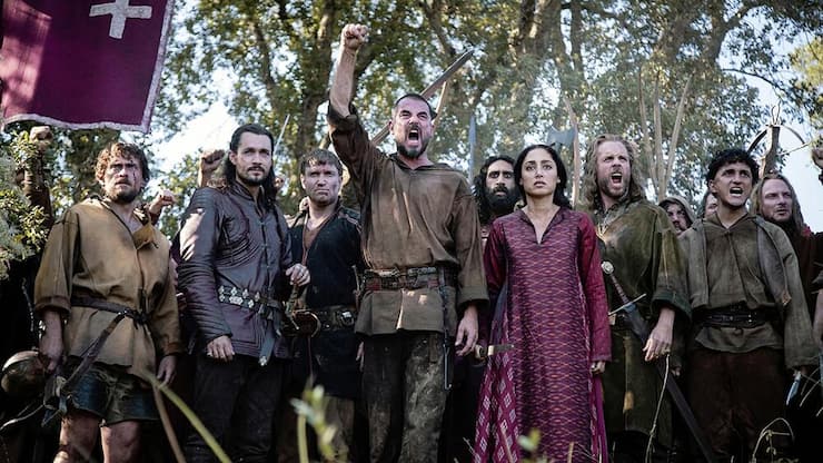 Vereinte Eidgenossen: Wilhelm Tell hebt die Faust, seine Frau Suna steht ihm zur Seite.