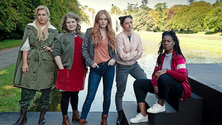 Fate: The Winx Club Saga Season 1. Hannah van der Westhuysen as Stella, Eliot Salt as Terra, Abigail Cowen as Bloom, Elisha Applebaum as Musa, Precious Mustapha as Aisha in Fate: The Winx Club Saga Season 1. 