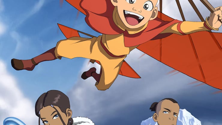 Aang (o.), Katara und Sokka in «Avatar: The Last Airbender»