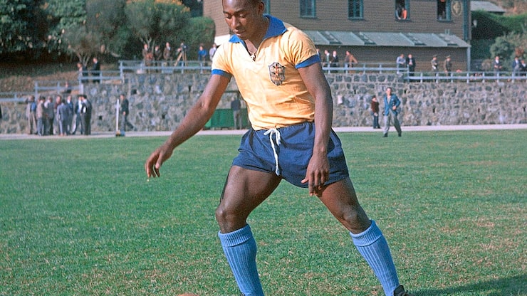 Pele Brasilien am Ball