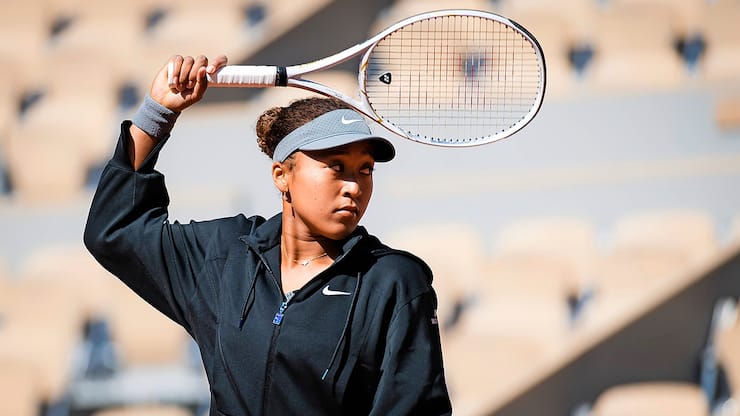 May 30, 2021: Naomi Osaka of Japan in action during the first round of the 2021 Roland Garros Grand Slam Tournament against Patricia Maria Tig of Romania Paris France - ZUMAa181 20210530_zaa_a181_002 Copyright: xRobxPrangex