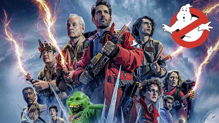 Gary (Rudd, M.), Ray (Aykroyd, 2. v. l.), Peter (Murray) und Co. fackeln wieder Geister ab.