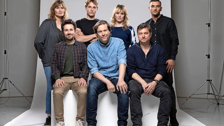 Assis devant: Alexis Barqueiro (Gaumont), Pierre Monnard (rÃ©alisateur), Philippe Coeytaux (AKKA) Debout derriÃ¨re: Marina Hands, Cyril Metzger, Anna Pieri et Sofiane Zermani