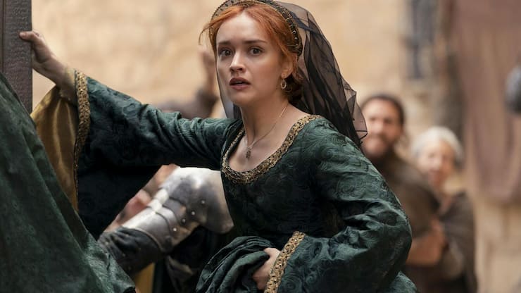 Die Grüne: Alicent Hohenturm (Olivia Cooke) will den Thron für ihren Sohn.