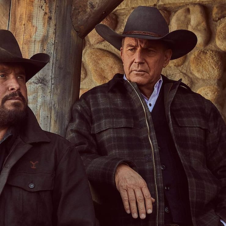 Rip (Cole Hauser, l.) und John (Kevin Costner) in «Yellowstone»