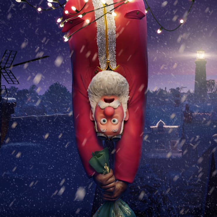 Auch das noch: Der Weihnachtsmann gerät in einen Sturm.