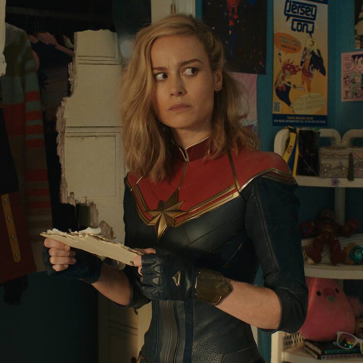 Brie Larson als Captain Marvel.