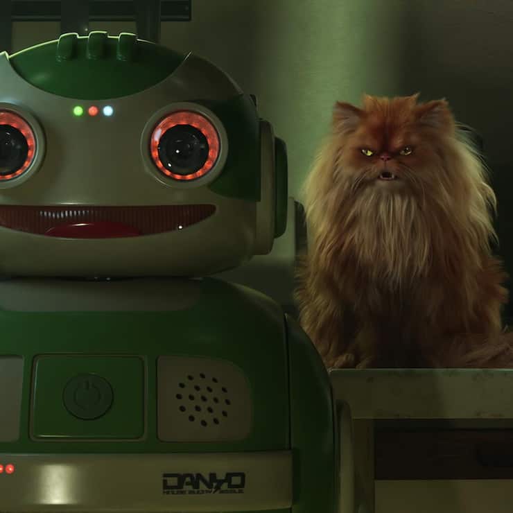 Durchgeknallt gibt’s nicht. Zur Anthologieserie «Love, Death & Robots» passt auch die Combo Roboter und Katze. 